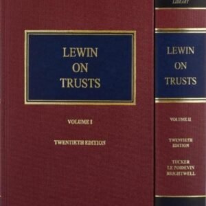 LEWIN ON TRUSTS-SOUTH ASIAN EDITION (Set of 2 Vols.)