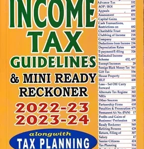 INCOME TAX GUIDELINES AND MINI READY RECKONER 2022-23 AND 2023-24