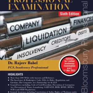 Bloomsbury’s A Comprehensive Guide to the Insolvency Professional Examination by Dr. Rajeev Babel