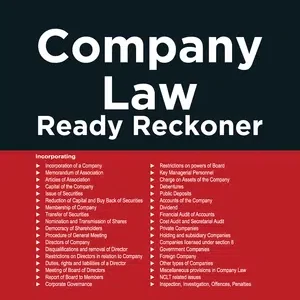 Taxmann’s Company Law Ready Reckoner ( A Comprehensive Guide to Companies Act 2013 ) 11th Edition 2022