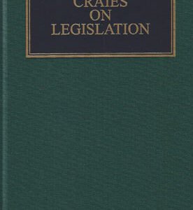 Craies on Legislation 12th South Asian Edition