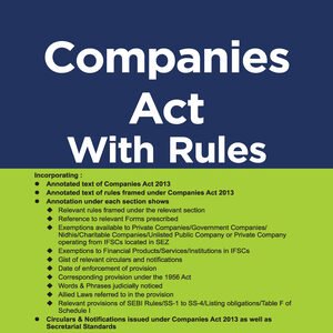 Taxmann’s Companies Act with Rules (Paperback Pocket Edition) – 38th Edition 2023