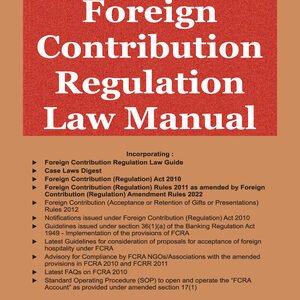 Taxmann Foreign Contribution Regulation Law Manual Edition 2023