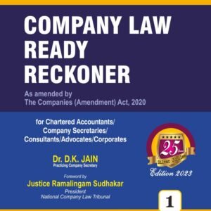BHARAT COMPANY LAW READY RECKONER [with FREE Download of Book]  by Dr. D.K. Jain  25th edn., 2023 (in 2 Vols.)