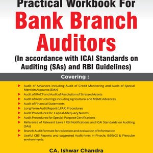 Taxmann Practical Workbook for Bank Branch Auditors by Ishwar Chandra 7th Edition 2023