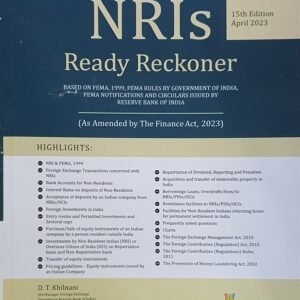 NRIs Ready Reckoner by D.T. Khilnani and Neeta Khilnani Upponi – 15th Edition 2023