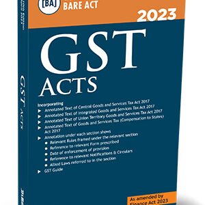 Taxmann GST Acts Bare act Pocket 11th Edition September 2023