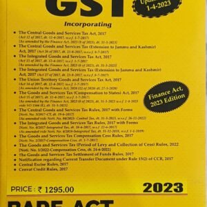 GST Acts Along with Rules (Bare Act) – Updated upto 1st Feb 2023 – Edition 2023