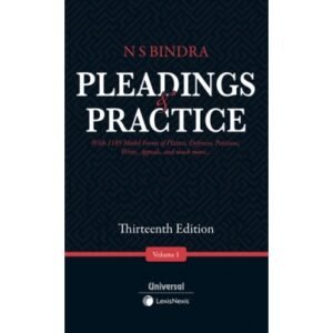 Pleadings and Practice By N S Bindra 13th Edition