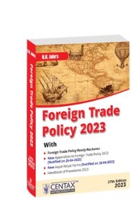 Foreign Trade Policy by R.K. Jain – 27th Edition 2023