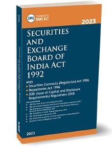 Securities and Exchange Board of India Act 1992 – Edition 2023