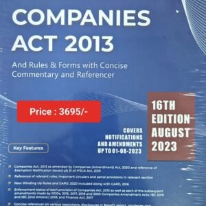 Commrecial’s Companies Act, 2013 with Rules & Forms (Set of 2 Vols.) – Edition 2023