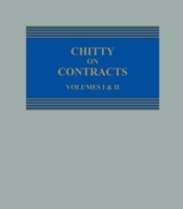 CHITTY ON CONTRACTS (in 2 vols. and Supplement) – 34th Edition 2022