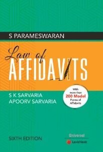 Law of AFFIDAVITS by S PARAMESWARAN – 6th Edition 2023