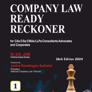 Company Law Ready Reckoner by Dr. D.K. Jain (Set of 2 Vols.) [with free e-book] – 26th Edition 2024