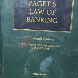 PAGET’S Law of Banking by John Odgers KC & Ian Wilson KC- 16th Edition 2023