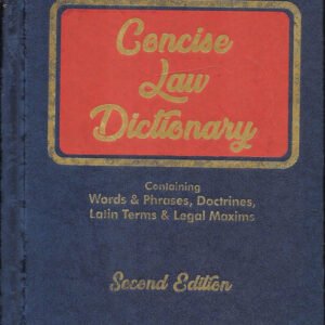 Concise Law Dictionary by P M Bakshi – 2nd Edition 2024