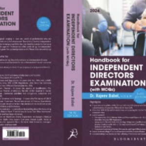 Handbook for Independent Director’s Examination (With MCQs) by Dr Rajeev Babel – 3rd Edition 2024