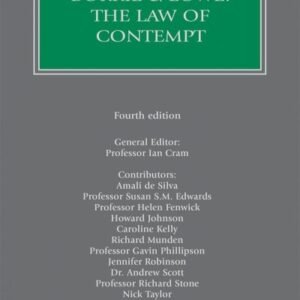 The Law Of Contempt by Borrie & Lowe – 4th Edition (India Reprint)