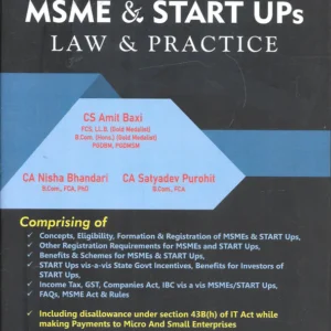 MSME & Start Ups Law & Practice by CS Amit Baxi – Edition 2024