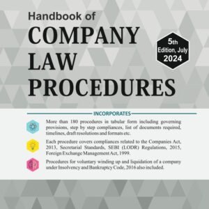 Handbook of Company Law Procedures by Corporate Professionals – 5th Edition 2024