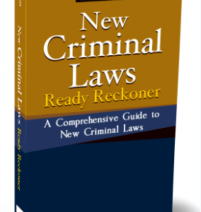 New Criminal Laws Ready Reckoner – 1st Edition 2024