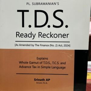 TDS Ready Reckoner by P L Subramanian – 16th Edition 2024