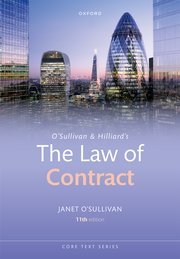 OʼSullivan & Hilliard’s The Law of Contract by Janet OʼSullivan – 11th Edition 2024