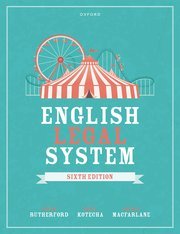 English Legal System by Helen Rutherford, Birju Kotecha, and Angela Macfarlane – 6th Edition 2024