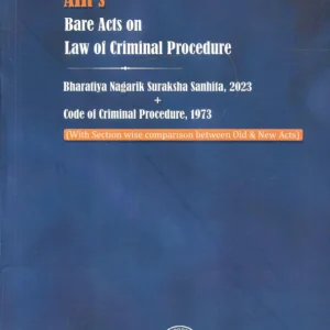 AIR Bare Acts on Law of Criminal Procedure Bharatiya Nagarik Suraksha Sanhita 2023 Code of Criminal Procedure 1973 by Manohar And Chitaley – 1st Edition 2024