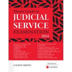 Master Guide to Judicial Service Examination 2024 by Gaurav Mehta – 1st Edition 2024