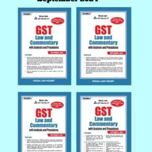 GST Law and Commentary with Analysis and Procedures (Set of 4 Vols.) By Bimal Jain – Edition 2024 (September)