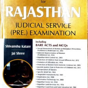 Singhal’s [Minor Acts] Rajasthan Judicial Service Prelims Exam by Shivanshu and Jai Shree 3rd Edition 2025