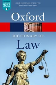 A Dictionary of Law by Jonathan Law – 10th Edition 2022