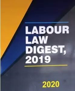 Labour Law Digest, 2019 by V.K. Kharbandavipul kharbanda – 1st Edition 2020