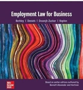 Employment Law for Business by Dawn Bennett-Alexander – Edition 2023