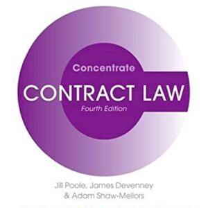 Contract Law Concentrate by  Poole Jill – Edition 2019