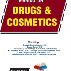 Manual on Drugs & Cosmetics (2Volume) by Ram Avtar Garg – 11th Edition 2025