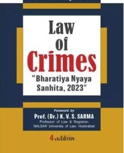 Law of Crimes “Bharatiya Nyaya Sanhita, 2023” by Dr. S.R. Myneni – 4th Edition 2025