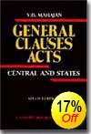 General Clauses Acts by V D Mahajan – 6th Edition 1997