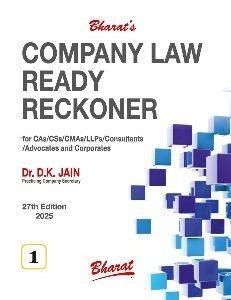 Company Law Ready Reckoner by Dr. D K Jain (Set of 2 Vols.) – 27th Edition 2025