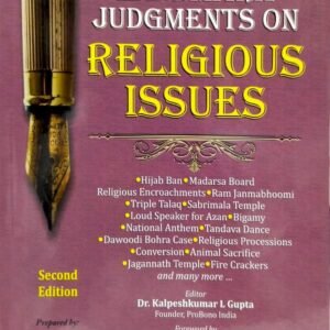 Landmark Judgments on Religious Issues 2nd Edition 2025 by ProBono India