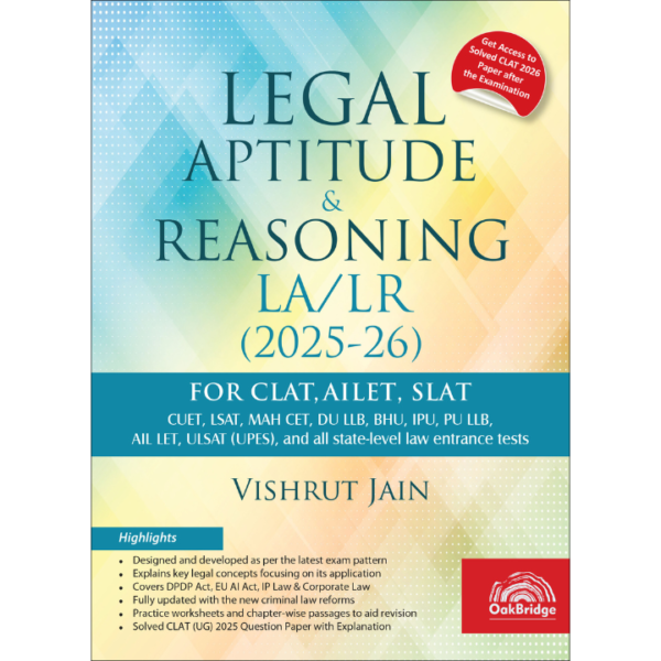 Legal Aptitude & Reasoning LA/LR by Vishrut Jain - 1st Edition 2025