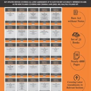 All India Bar Examination Bare Acts Combo without Short Notes (AIBE Bare Acts Combo Set of 25 Books) covering New Criminal Laws by Professional Edition: 2025