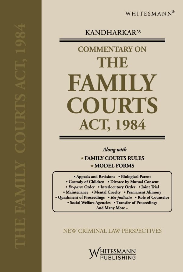 Commentary On The Family Courts Act,1984, 1st Edition 2026 – By Rahul Kandharkar