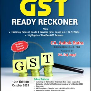 GST Ready Reckoner by CA. Ashok Batra – 13th Edition October 2025