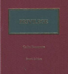 Privilege by Colin Passmore – 4th Edition 2022