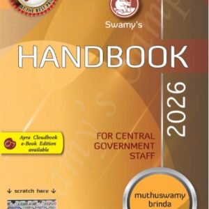 Swamy Handbook For Central Government Staff (English) – 2026 BY by Muthuswamy, Brinda, Sanjeev