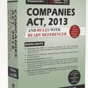 Companies Act, 2013 and Rules with Ready Referencer by Corporate Professionals – 19th Edition 2026