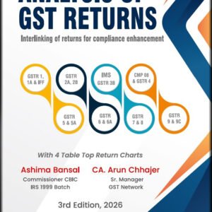 ANALYSIS OF GST RETURNS by Ashima Bansal and CA Arun Chhajer – 3rd Edition 2026